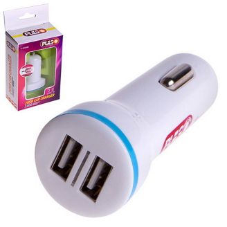 Автомобільна зарядка для телефону - Pulso (C-2023W) 2хUSB 2,1А 12-24в фото