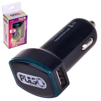 Автомобильная зарядка для телефона - Pulso (C-2026BK) 2хUSB 2,4А 12-24в фото