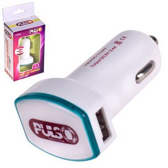 Автомобільна зарядка для телефону - Pulso (C-2026W) 2хUSB 2,4А 12-24в фото