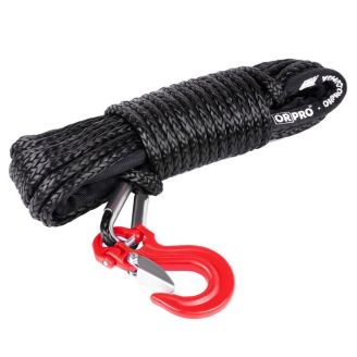 Кевларовий (синтетичний) трос із гаком для лебідки ORPRO 12 мм 25 метрів фото