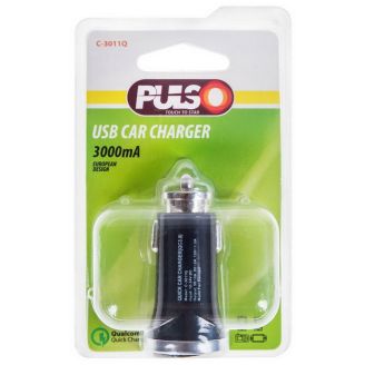 Автомобільна зарядка для телефону - Pulso (C-3011Q) USB тип A 2,4А 12-24в фото 2
