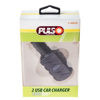Автомобільна зарядка для телефону - Pulso (C-4803H) 2хUSB 2,4А 12-24в фото 2