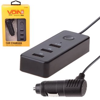 Автомобільна зарядка для телефону - Voin (C-4416) 3хUSB 2,4А 12-24в фото