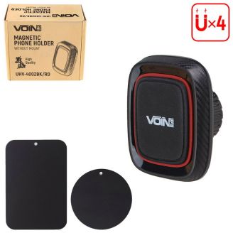 Магнітний тримач для телефону (без кронштейна) - Voin UHV-4002BK/RD фото