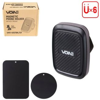 Магнитный держатель для телефона (без кронштейна) - Voin UHV-4007BK/GY фото
