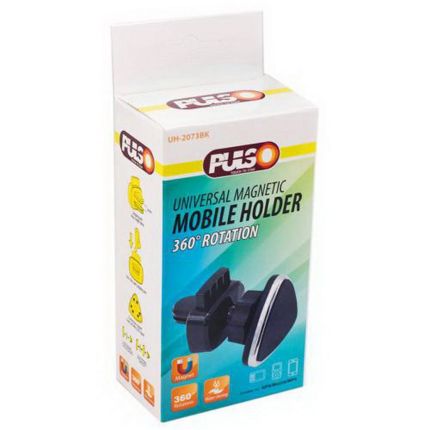Магнитный держатель для телефона в дефлектор - Pulso UH-2073BK фото