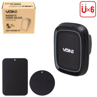 Магнитный держатель для телефона (без кронштейна) - Voin UHV-4003BK/GY фото