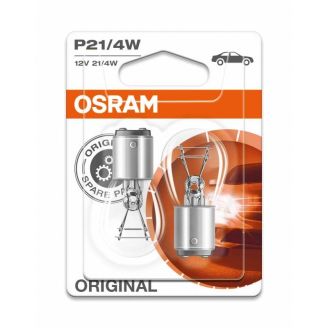 Лампа накаливания OSRAM 12V P21/4W BAZ15d (компл. 2 шт) фото
