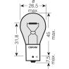 Лампа накаливания Osram 7507 LDA-02B PY21W (21) BAU15s DIADEM LONG LIFE Компл (2шт)
