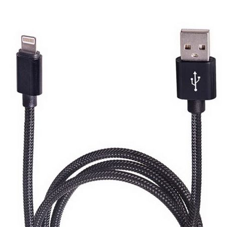 Кабель USB - Apple (Black) ((100) Bk) фото