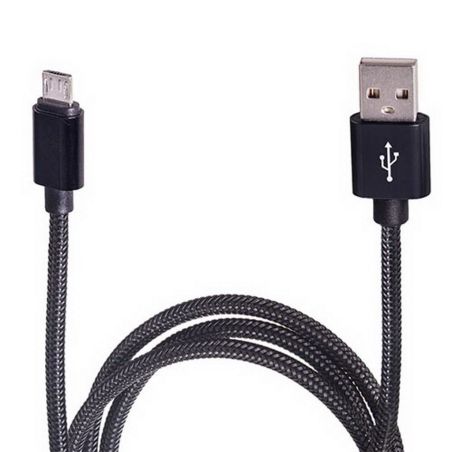 Кабель USB - Micro USB (Black) ((400) Bk) фото