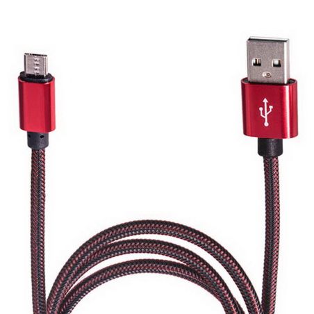 Кабель USB - Micro USB (Red) ((400) Rd) фото