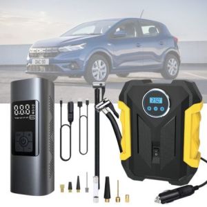 Купить аккумуляторный компрессор для авто | Портативный насос повербанк на аккумуляторе